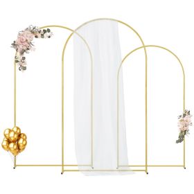VEVOR Metal Arch Backdrop Stand Set of 3 Stand with Case Connection for Wedding