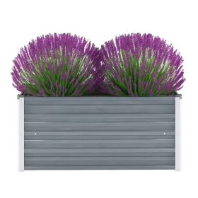 Raised Bed Gray Galvanized steel 39.4 x 15.7 x 17.7 in Raised Bed
