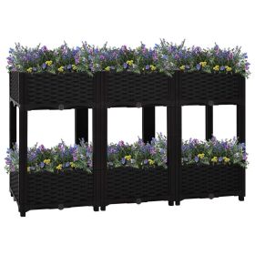 Raised Bed Black Polypropylene Large Raised Bed Rectangular