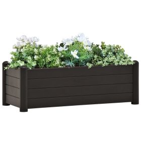 Raised Bed Anthracite Polypropylene Large UV-resistant materials