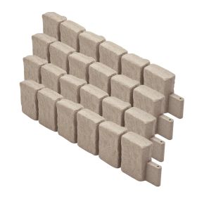 Fake Stone Landscape Edging 47.2 x 9 in Lawn Edging Border Fade-Resistant No Dig